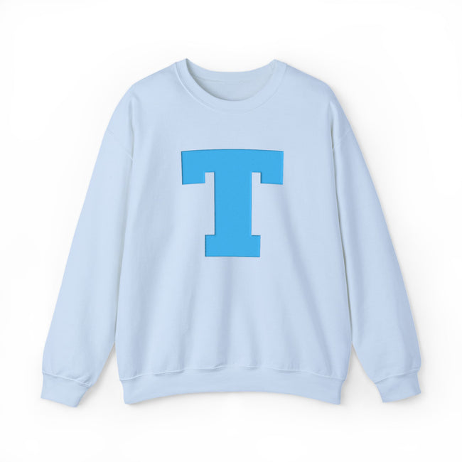 Tuslaw Mustangs — Varsity T Puff Print Crewneck Sweatshirt