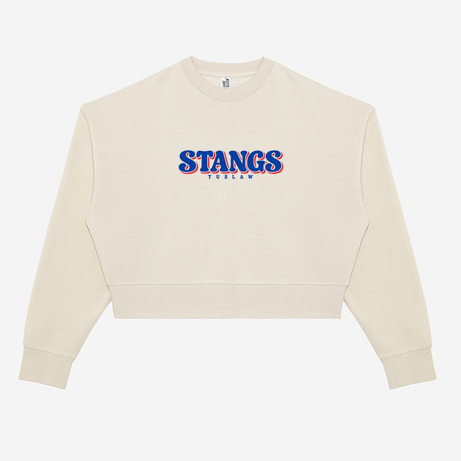 Tuslaw Mustangs Retro STANGS Crop Crewneck