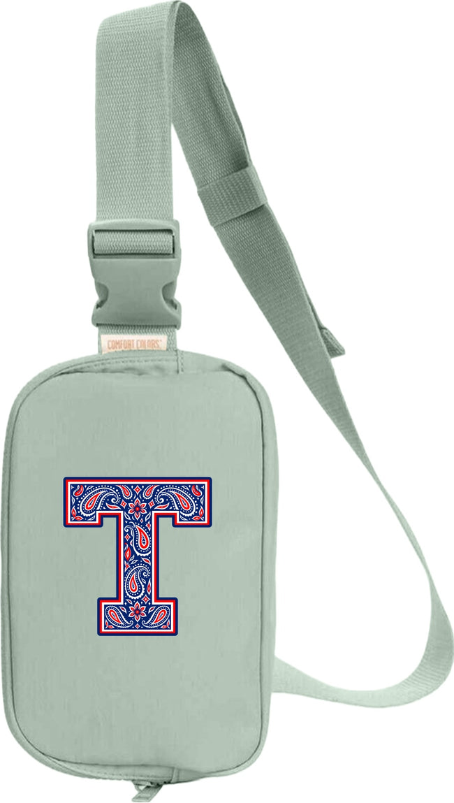 Tuslaw Mustangs Paisley Monogram Explorer Sling Bag