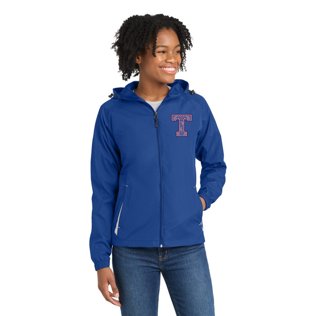 Tuslaw Mustangs Paisley Monogram Women’s Hooded Jacket