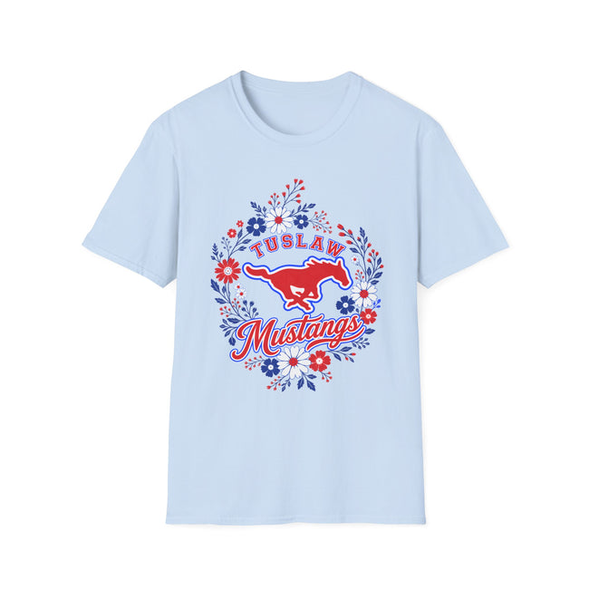 Tuslaw Mustangs — Floral Wreath T-Shirt