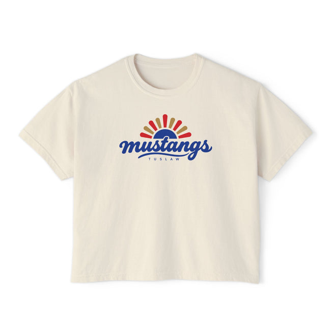 Tuslaw Mustangs Boho Sunrise Boxy T-Shirt