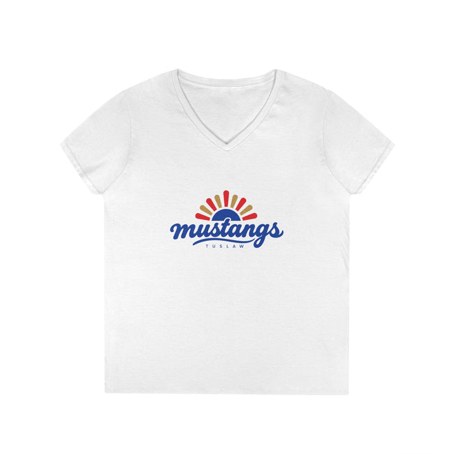 Tuslaw Mustangs Boho Sunrise Women’s V-Neck T-Shirt