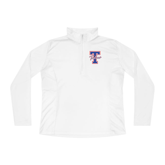 Tuslaw Mustangs Classic Script Monogram Women’s Quarter-Zip