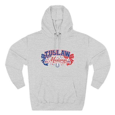 Tuslaw Mustangs — Red & Blue Bows Hoodie