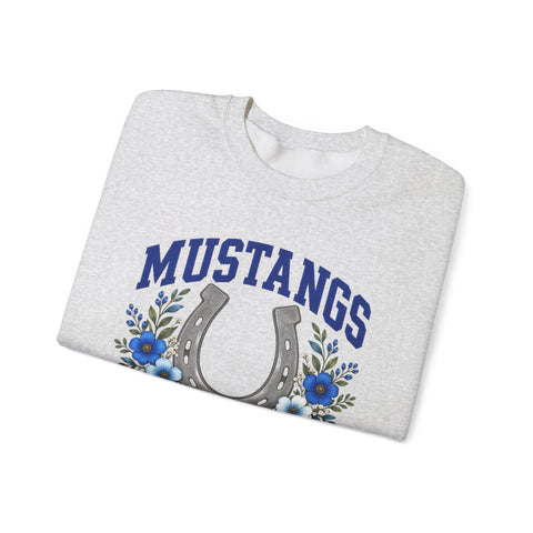 Tuslaw Mustangs Lucky Horseshoe Crewneck Sweatshirt