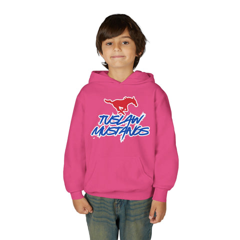 Youth Tuslaw Mustangs — Bold Logo Hoodie