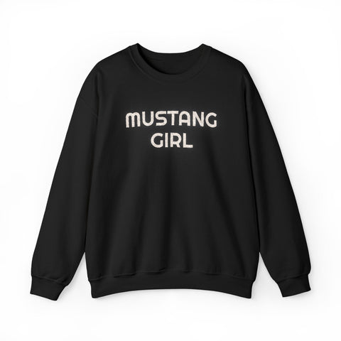 Tuslaw Mustangs — Mustang Girl Glitter Crewneck