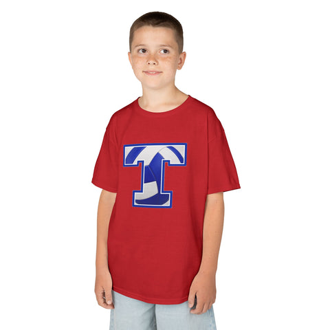 Tuslaw Mustangs Volleyball Monogram Kids T-Shirt