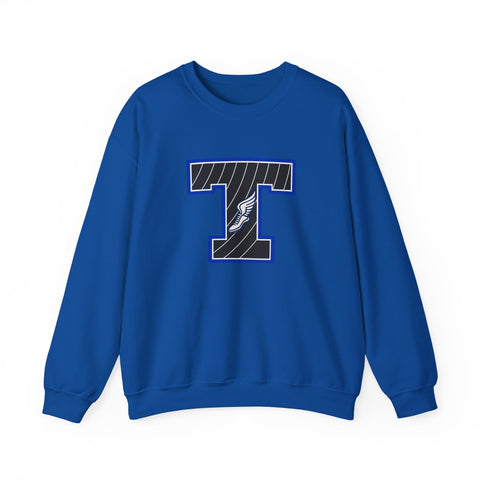 Tuslaw Mustangs Track & Field Monogram Crewneck Sweatshirt in Royal