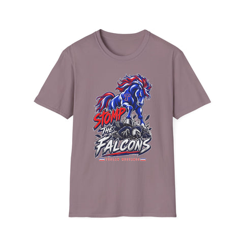Tuslaw Mustangs — Stomp The Falcons Rivalry T-Shirt