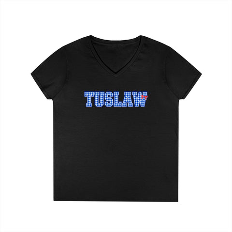 Tuslaw Mustangs Ladies - Bingham Style Tuslaw V-Neck T-Shirt