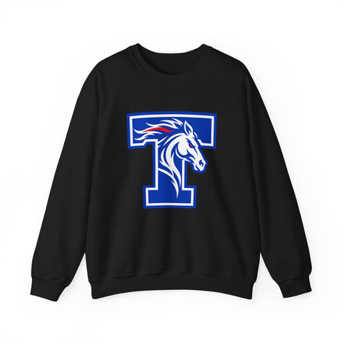 Tuslaw Mustangs - Tuslaw Monogram Crewneck Sweatshirt