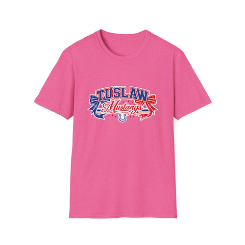 Tuslaw Mustangs — Red & Blue Bows T-Shirt