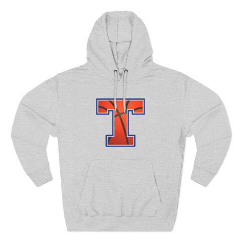 Tuslaw Mustangs Basketball Monogram Hoodie in Heather Grey
