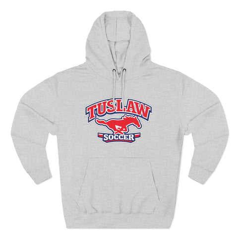 Tuslaw Soccer — Running Mustang Varsity Hoodie *Personalizable*
