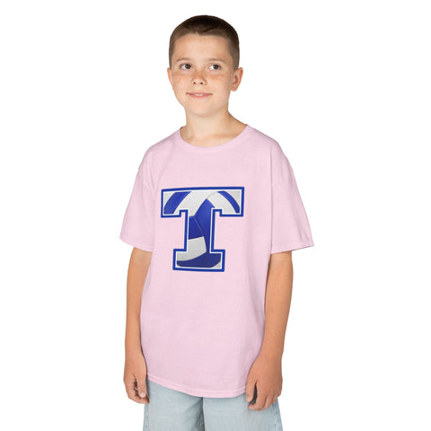 Tuslaw Mustangs Volleyball Monogram Kids T-Shirt