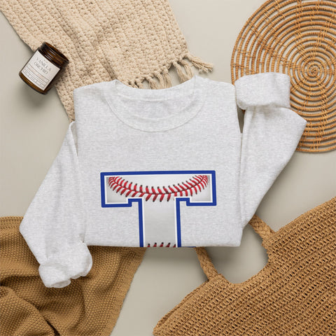 Tuslaw Mustangs Baseball Monogram Crewneck Sweatshirt