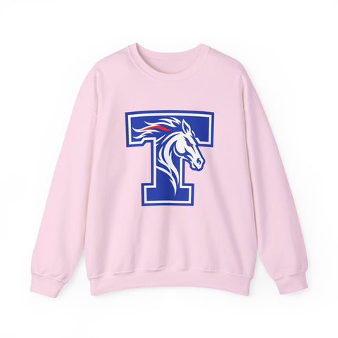 Tuslaw Mustangs - Tuslaw Monogram Crewneck Sweatshirt