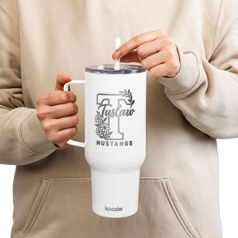 Tuslaw Mustangs Floral T Engraved 40oz Tumbler