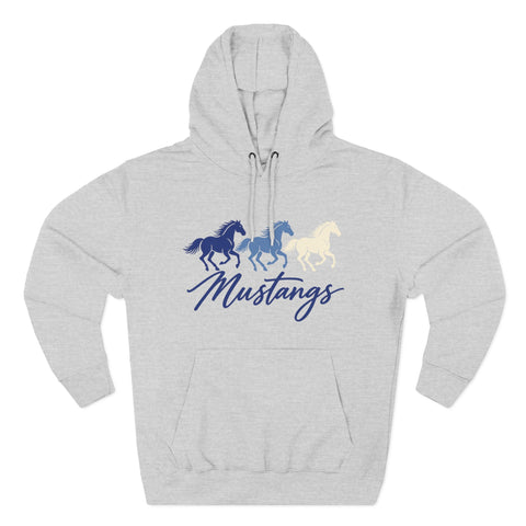Tuslaw Mustangs in Motion Pullover Hoodie in Heather Grey