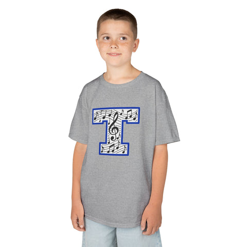 Tuslaw Mustangs Music Monogram Kids T-Shirt