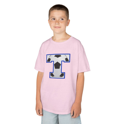 Tuslaw Mustangs Soccer Monogram Kids T-Shirt