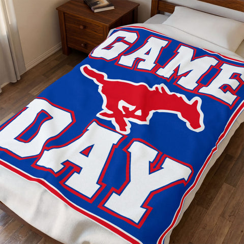 Tuslaw Mustangs — Game Day Velveteen Plush Blanket 50" x 60"