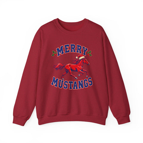 Tuslaw Mustangs - Merry Mustangs Crewneck Sweatshirt