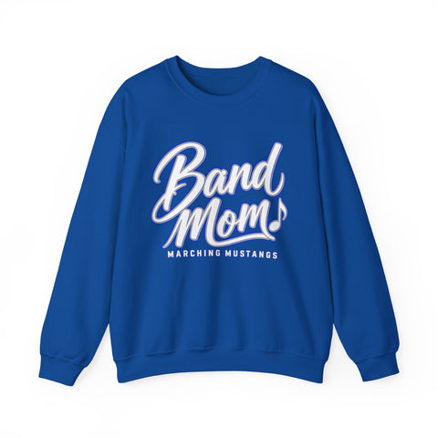Tuslaw Marching Mustangs Band Mom Crewneck Sweatshirt in Royal