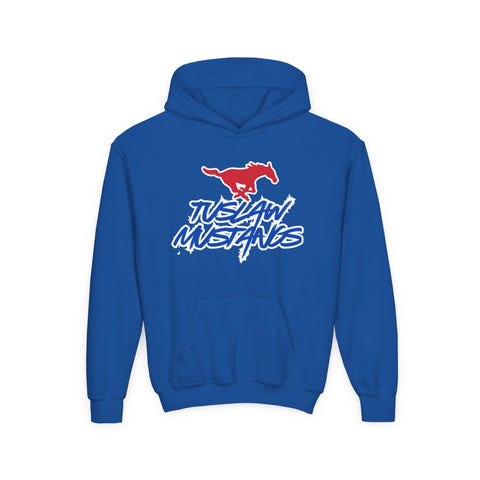 Youth Tuslaw Mustangs — Bold Logo Hoodie