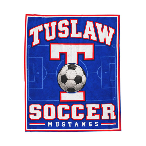 Tuslaw Soccer — Velveteen Plush Blanket | 50 × 60 in
