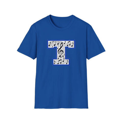 Tuslaw Mustangs Music Monogram T-Shirt in Royal