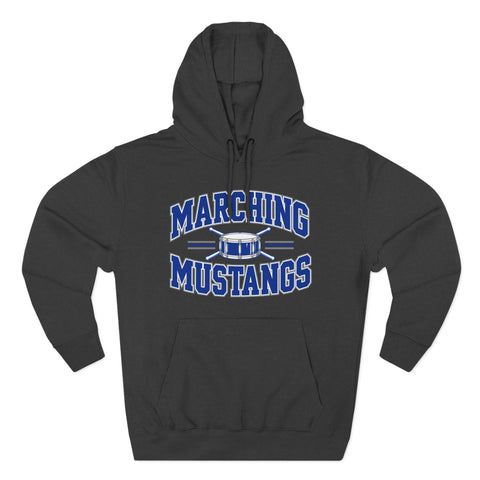 Tuslaw Marching Mustangs Varsity Drum Hoodie in Charcoal Heather
