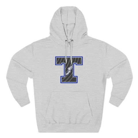 Tuslaw Mustangs Track & Field Monogram Hoodie in Heather Grey