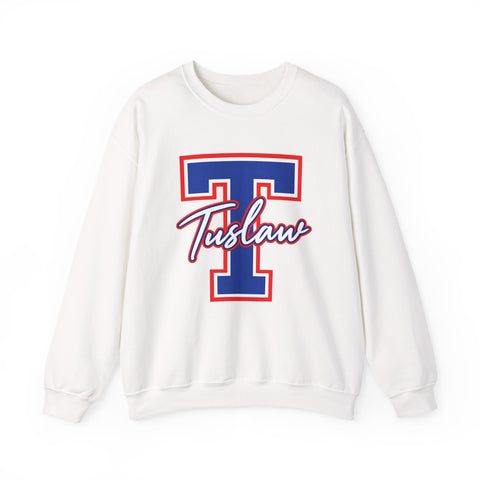 Tuslaw Mustangs — Classic Script Monogram Crewneck Sweatshirt