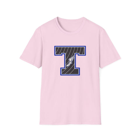 Tuslaw Mustangs Track & Field Monogram T-Shirt in Light Pink