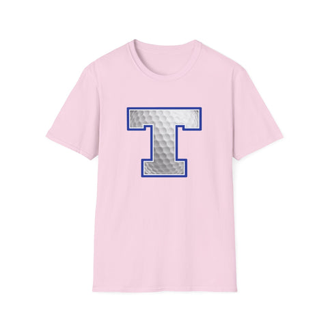 Tuslaw Mustangs Golf Monogram T-Shirt in Light Pink