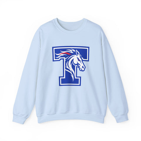 Tuslaw Mustangs - Tuslaw Monogram Crewneck Sweatshirt