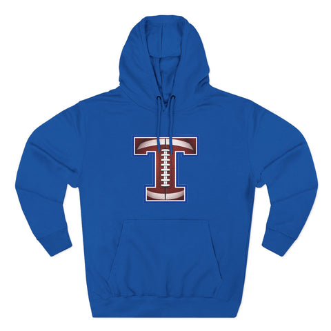 Tuslaw Mustangs Football Monogram Hoodie in Royal Blue