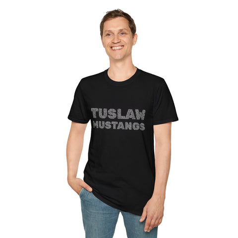 Tuslaw Mustangs — Maze Text T-Shirt