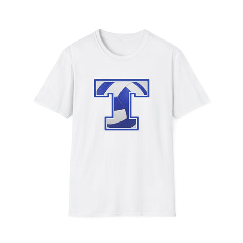 Tuslaw Mustangs Volleyball Monogram T-Shirt in White