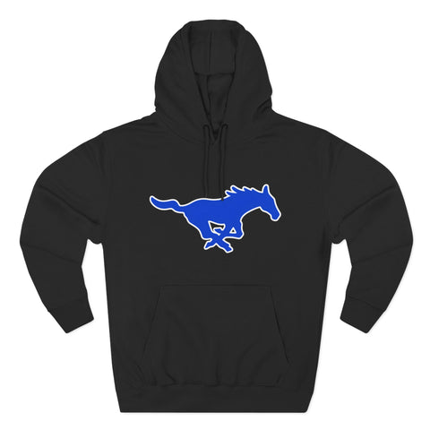 Tuslaw Mustangs — Blue Running Mustang Hoodie