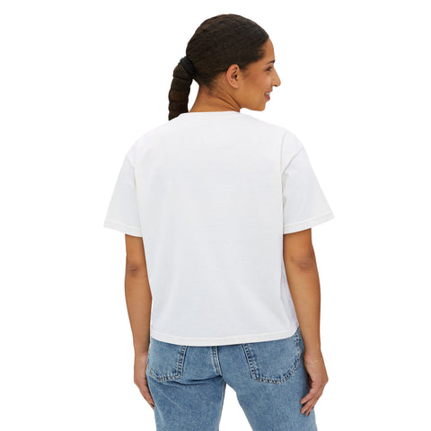 Tuslaw Mustangs Leopard Monogram Boxy T-Shirt