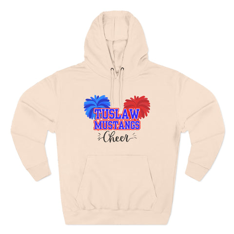 Tuslaw Cheer — Red & Blue Pom-Pom Hoodie