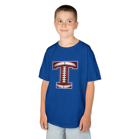 Tuslaw Mustangs Football Monogram Kids T-Shirt