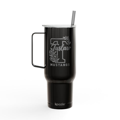 Tuslaw Mustangs Floral T Engraved 40oz Tumbler