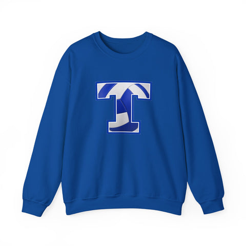 Tuslaw Mustangs Volleyball Monogram Crewneck Sweatshirt in Royal