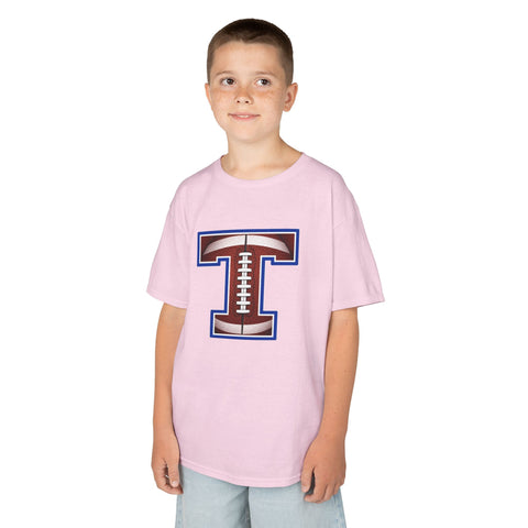 Tuslaw Mustangs Football Monogram Kids T-Shirt