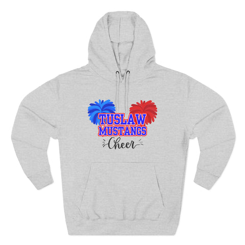 Tuslaw Cheer — Red & Blue Pom-Pom Hoodie